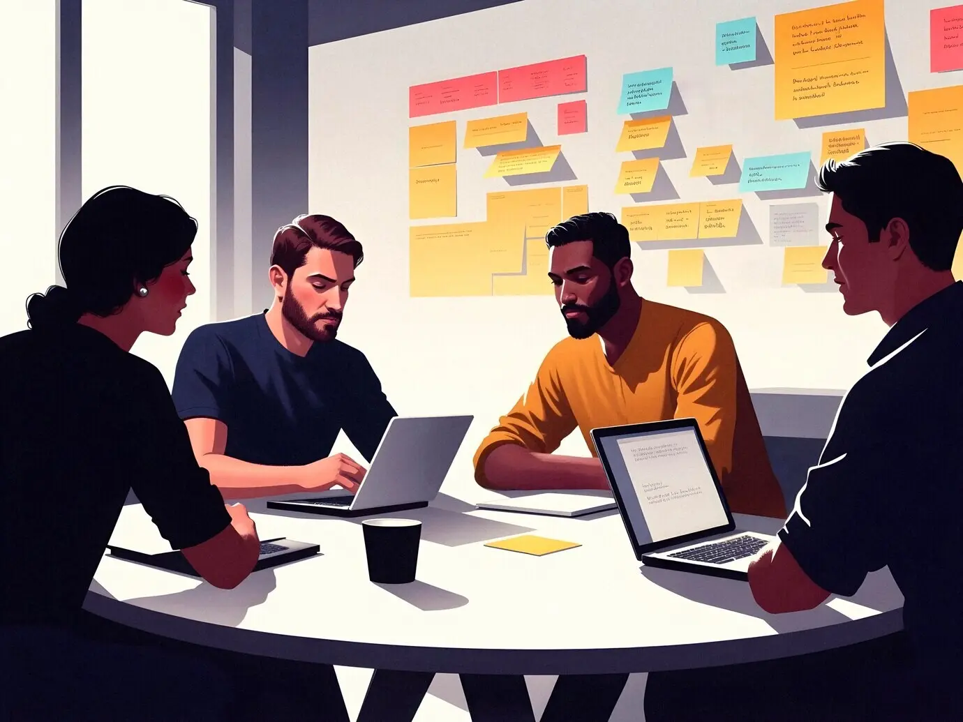 Firmenbüro und Remote-Lebensstil