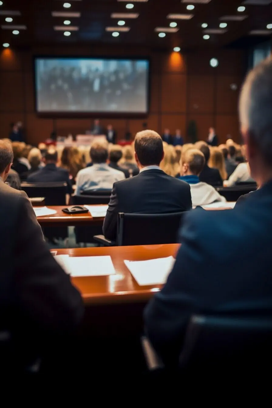 Menschen, die an einer hochprotokollarischen Veranstaltung teilnehmen.